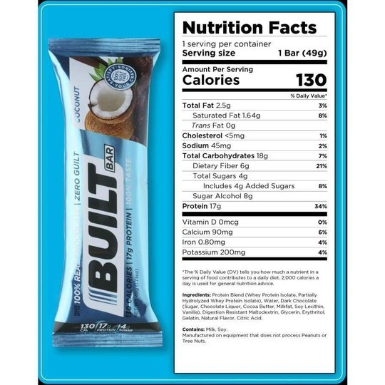 Built High Protein Bar - Variety Pack