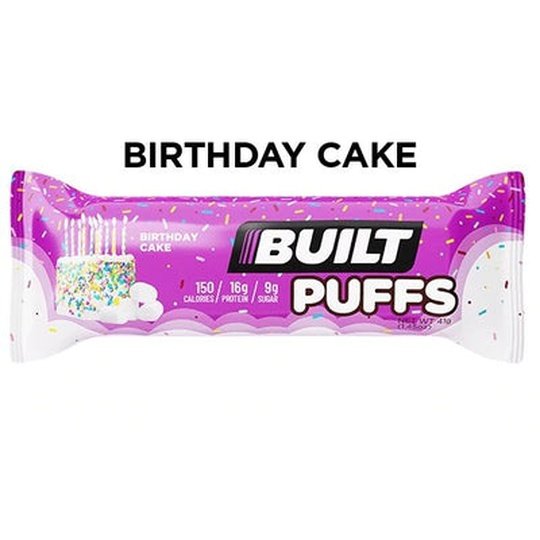 Built Bar Protein Puffs - Birthday Cake