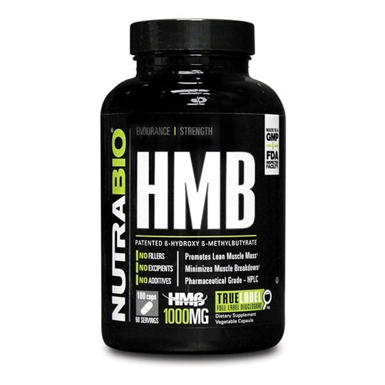 NutraBio HMB (180 Caps)