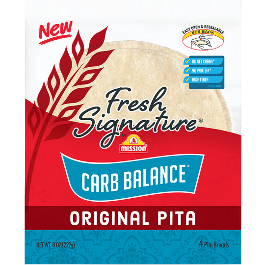 Mission Foods Carb Balance Fresh Signature Pita 4 Pita Breads