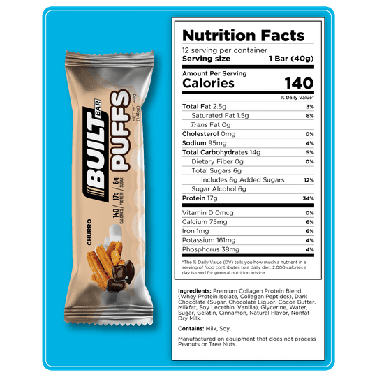 Built Bar Protein Puffs - Churro