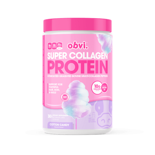 Super Collagen Protein Powder by Obvi - Cotton Candy