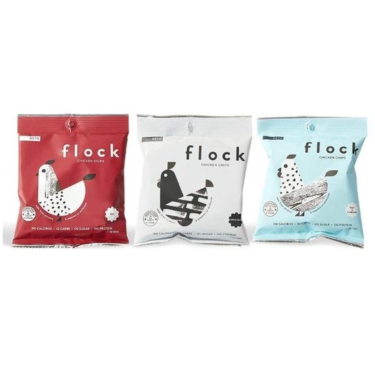 FLOCK Keto Chicken Chips - Variety Pack