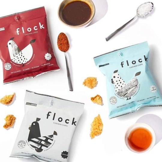 FLOCK Keto Chicken Chips - Variety Pack