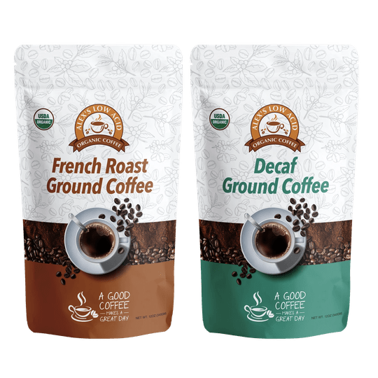 Alex's Low Acid Organic Coffee™ - Fresh Ground Variety Pack (12oz)