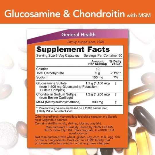 Now Glucosamine & Chondroitin MSM