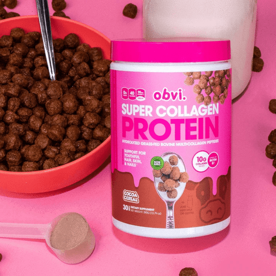 Super Collagen Protein Powder by Obvi - Cocoa Cereal