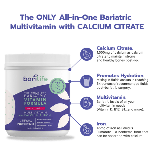 Bari Life Complete Bariatric Multivitamin Powder – Watermelon