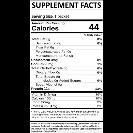 GENEPRO Gen3 Unflavored Protein Powder - Single Serving Sample Packs