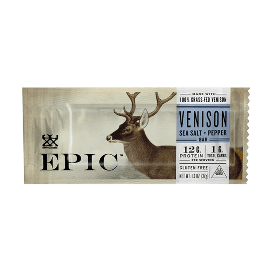 Epic Meat Bar - Venison Sea Salt Pepper Bar