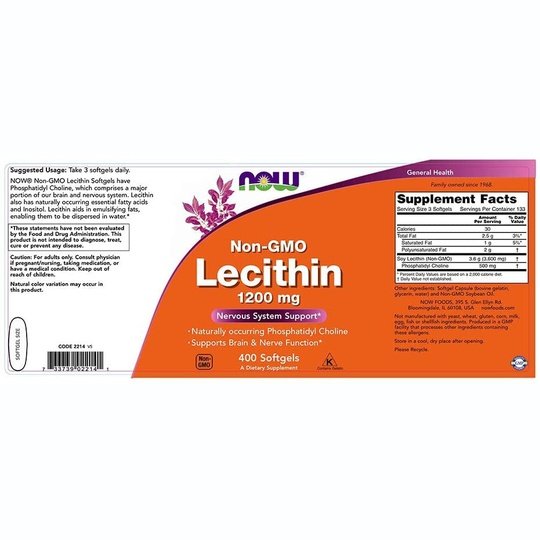 Now Lecithin 1200mg