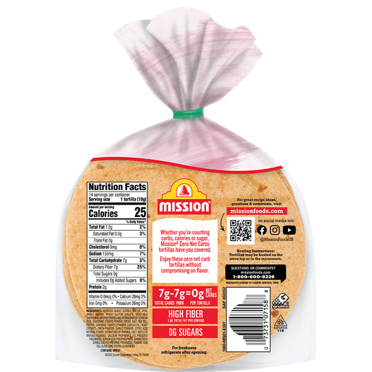 Mission Foods Zero Net Carb Tortillas