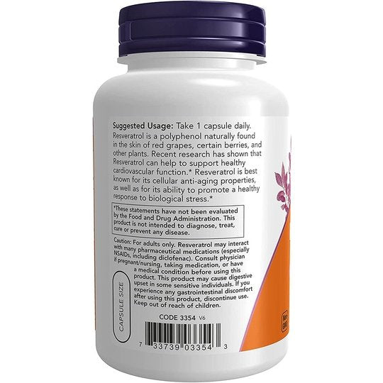 Now Natural Resveratrol 200 mg