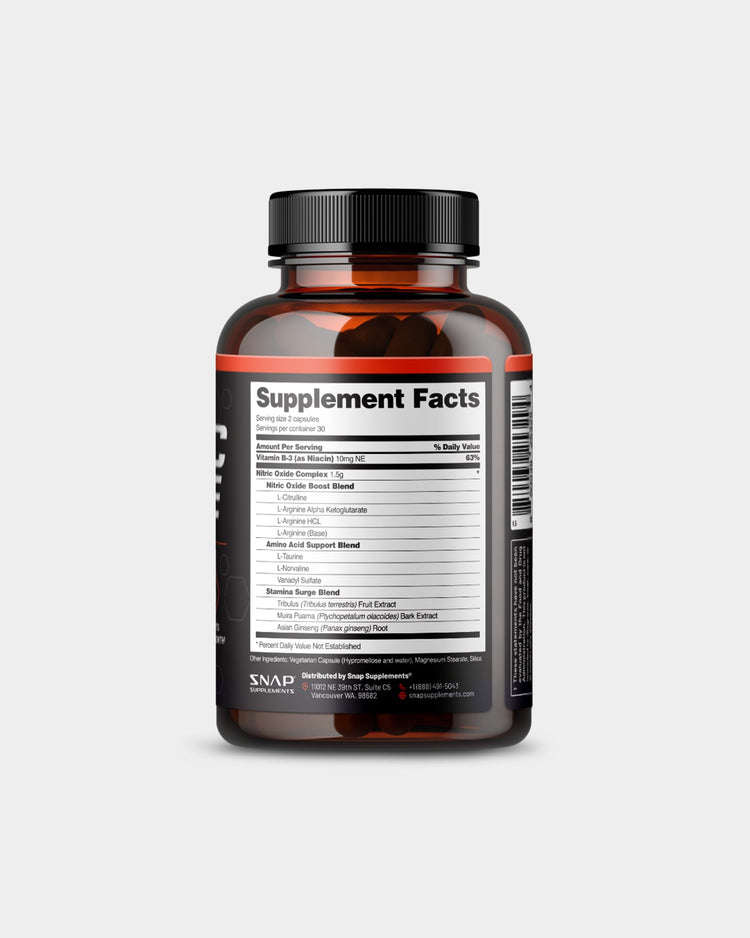 SNAP Supplements Nitric Oxide Booster