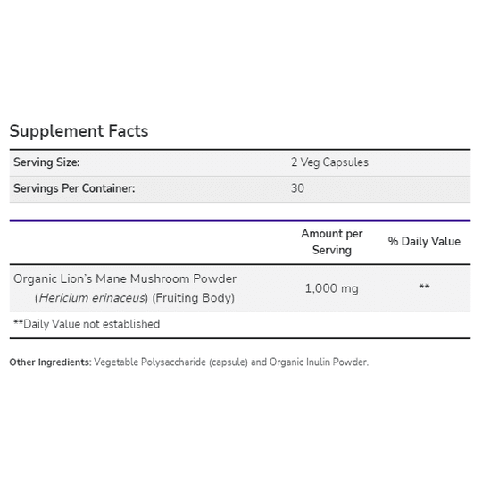 Now Lion's Mane 500mg
