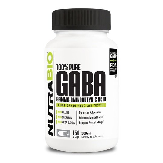 Nutrabio 100% Pure GABA 150 VCaps