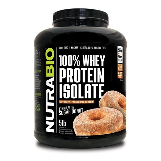 NutraBio 100% Whey Protein Isolate