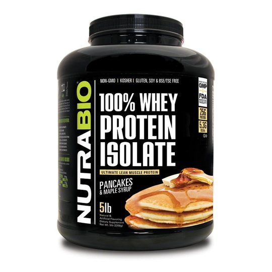 NutraBio 100% Whey Protein Isolate