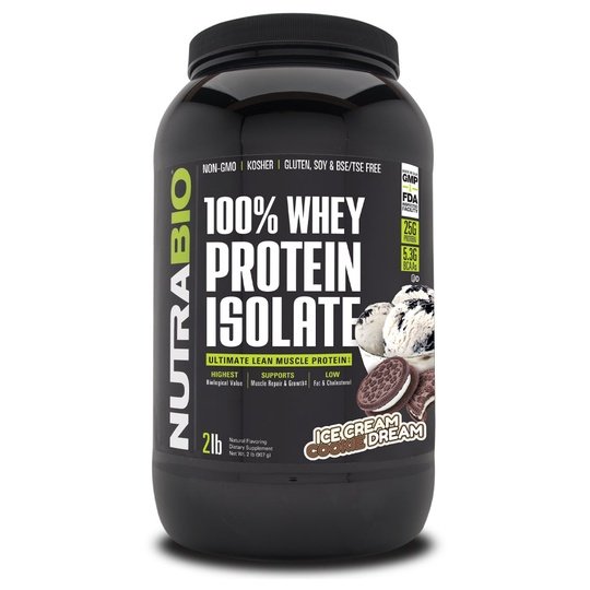 NutraBio 100% Whey Protein Isolate