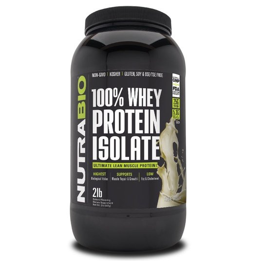 NutraBio 100% Whey Protein Isolate