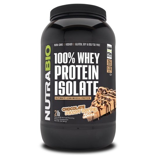 NutraBio 100% Whey Protein Isolate