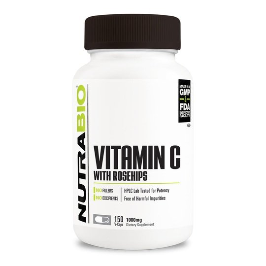 Nutrabio Vitamin C With Rosehips 150Caps