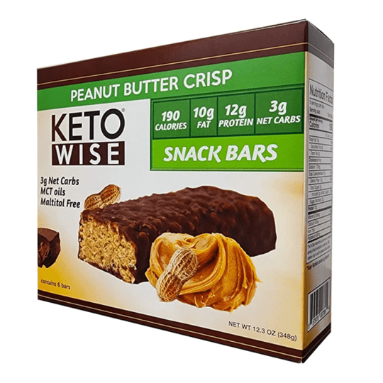Keto Wise Snack Bars - Peanut Butter Crisp 6/Box