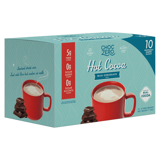 ChocZero Hot Cocoa 10 packet box