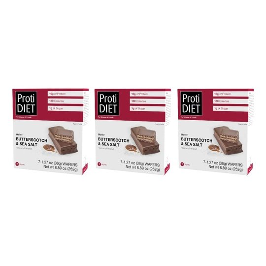 Proti Diet 10g Protein Wafer Bars - Butterscotch and Sea Salt