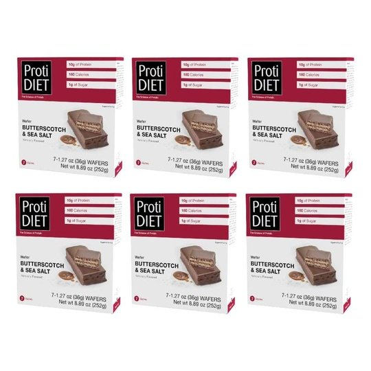 Proti Diet 10g Protein Wafer Bars - Butterscotch and Sea Salt