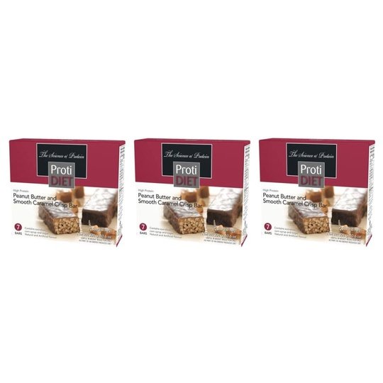 Proti Diet 15g Protein Bars - Peanut Butter and Smooth Caramel Crisp