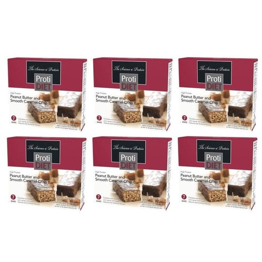 Proti Diet 15g Protein Bars - Peanut Butter and Smooth Caramel Crisp