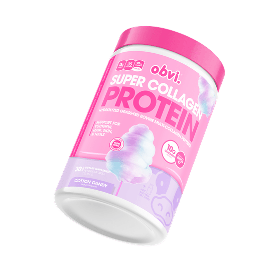 Super Collagen Protein Powder by Obvi - Cotton Candy