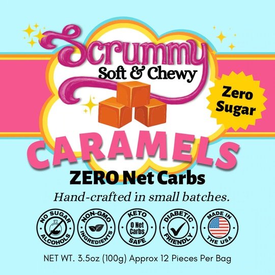 Scrummy Soft & Chewy Caramels by The Scrummy Sweets Co. - Classic Caramels