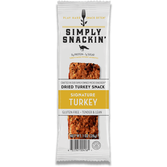 Simply Snackin' Dried Turkey Snack - Signature Turkey