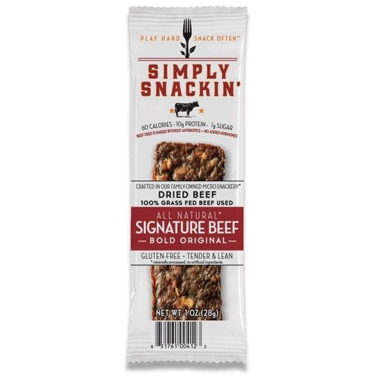 Simply Snackin' Beef Protein Snack - Signature Beef BOLD Original