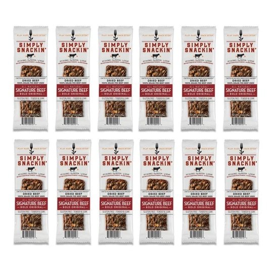 Simply Snackin' Beef Protein Snack - Signature Beef BOLD Original