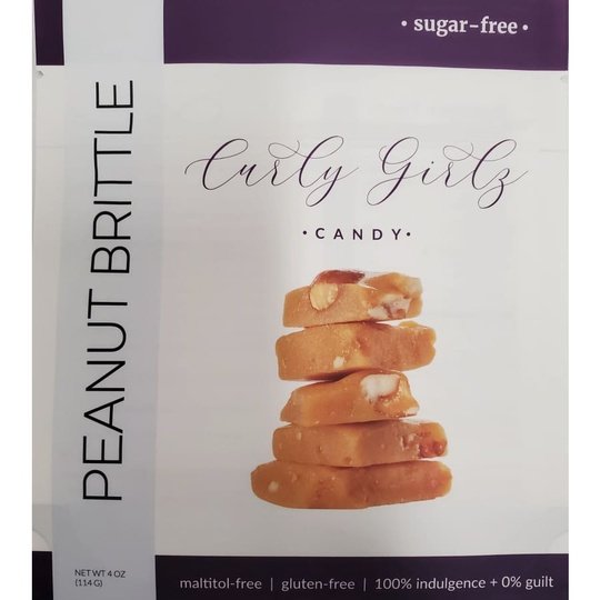 Sugar-Free Peanut Brittle by Curly Girlz Candy