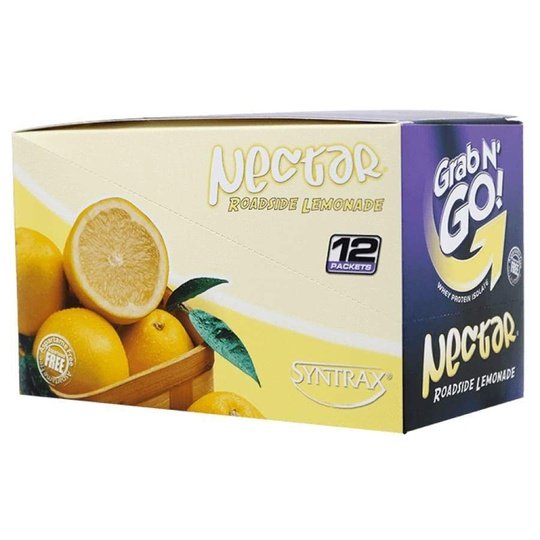 Syntrax Nectar Protein Powder Grab N' Go Box - Roadside Lemonade (12 Servings)