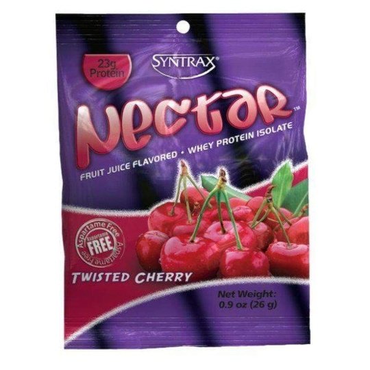 Syntrax Nectar Protein Powder Grab N' Go Box - Twisted Cherry (12 Servings)