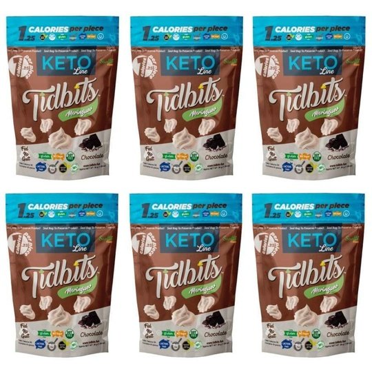 Tidbits "KETO" Sugar-Free Meringue Cookies by Santte Foods - Chocolate