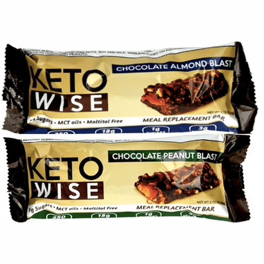 Keto Wise Meal Replacement Protein Bar - Variety Pack